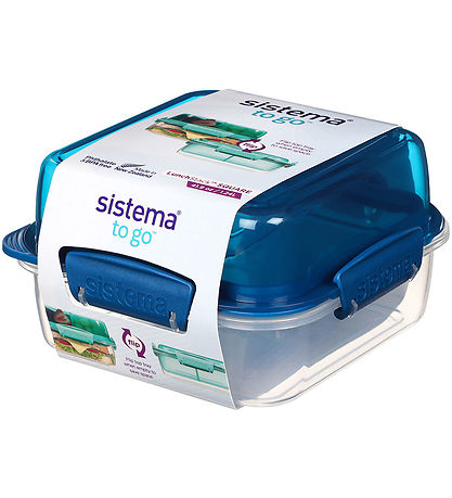 Sistema Lunchbox - Lunch Stack To Go Square 1.24L - Blue