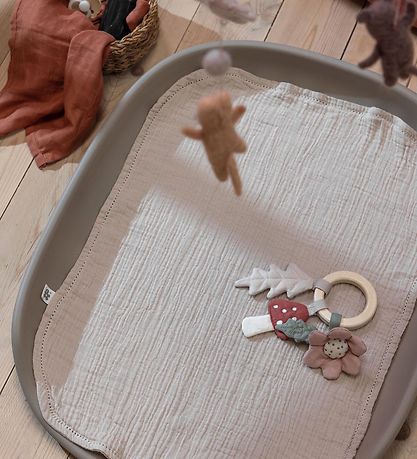 Sebra Wickelauflage - 2er-Pack - Musselin - Seabreeze Beige
