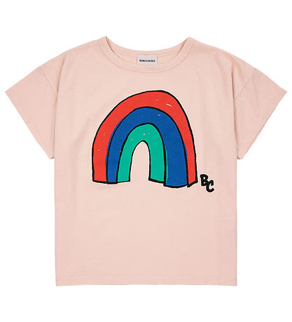 Bobo Choses T-Shirt - Regenbogen - Light Pink