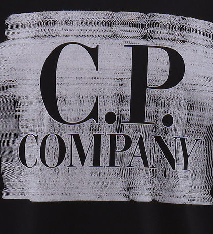 C.P. Company Stuttermabolur - Svart M. Hvítur