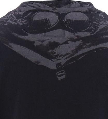 C.P. Company Stuttermabolur - Total Eclipse Blue M. Prentað