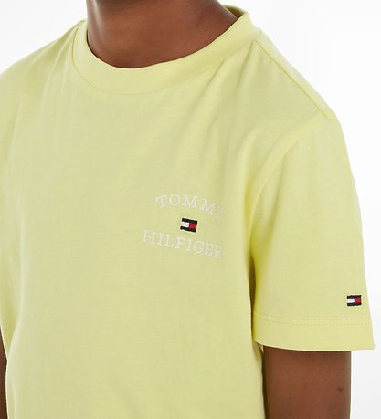 Tommy Hilfiger T-shirt - TH Logo Tee - Yellow Tulip