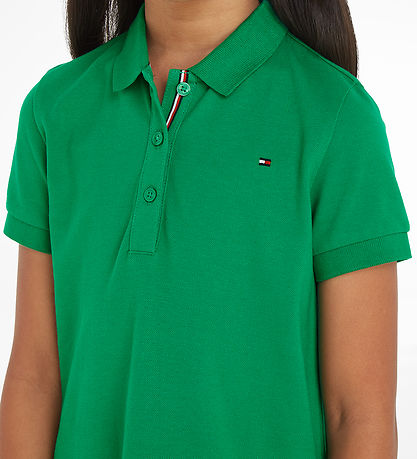 Tommy Hilfiger Kjole - Essential Polo - OL Green