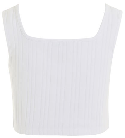 Tommy Hilfiger Top - Monotype Rib - White