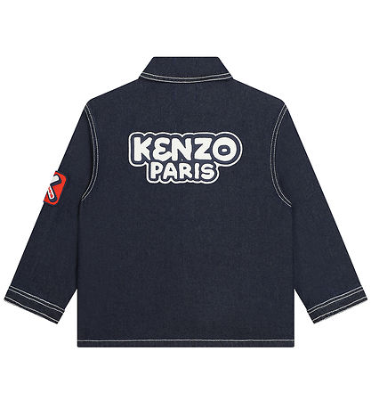 Kenzo Jeansjacke - Raw Denim m. Patches