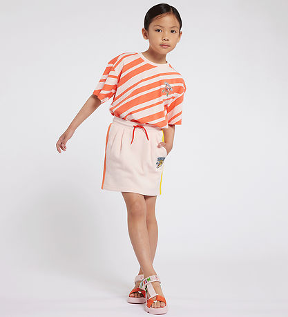 Jupe en Molleton Kenzo - Guidé Rose av. Orange/Jaune