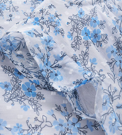 Creamie Kjóll - Flower Dobby - Xenon Blue
