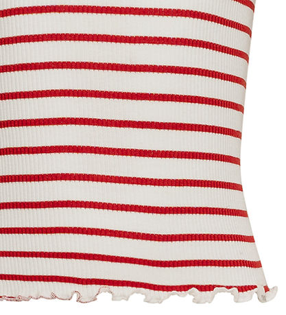 Minimalisma T-shirt - Flower - Silk/Cotton - Poppy Stripes