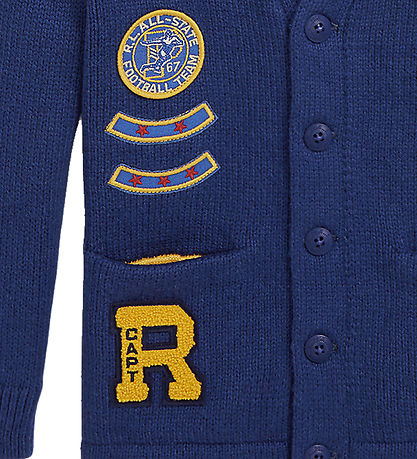 Polo Ralph Lauren Cardigan - Knitted - Royal Combo