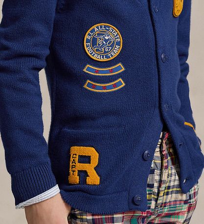Polo Ralph Lauren Cardigan - Knitted - Royal Combo