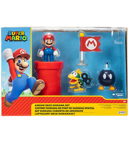 Super Mario Figurer - Airship Däck Diorama Set