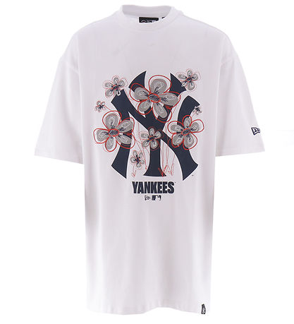 New Era T-shirt - Floral - White