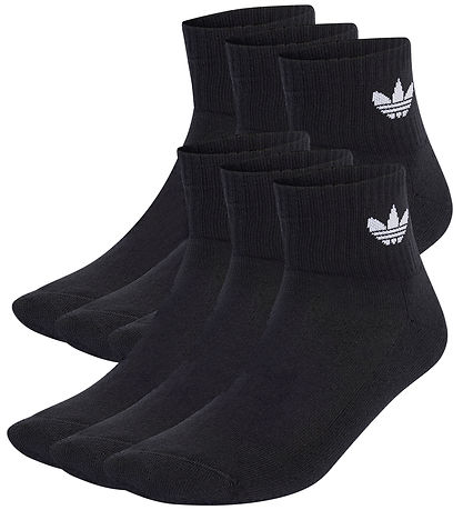 adidas Originals Socken - Mid Knöchel - 6er-Pack - Schwarz