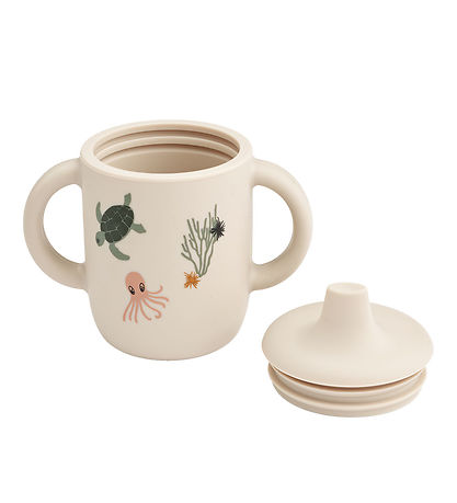 Liewood Kopp m. tut - Neil Sippy Cup - Silikon - Sea Creature/Sa