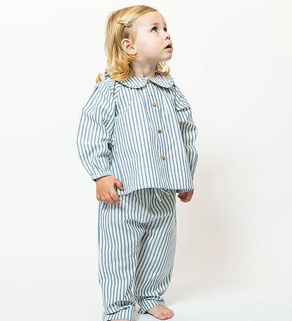 Sofie Schnoor Overhemd - Wit/Navy Gestreept