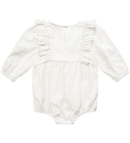 Sofie Schnoor Bodysuit l/s - Antique White w. Ruffles