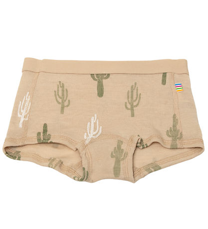 Joha Hipsters - Wool/Silk - Beige w. Cactus