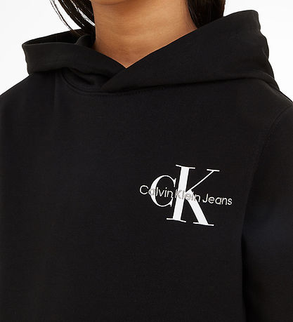 Calvin Klein Hoodie - Small Monogram - CK Black