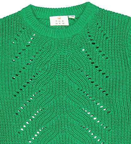 The New Blússa - Prjónað - TnJiva - Björt Green M. Glimmer