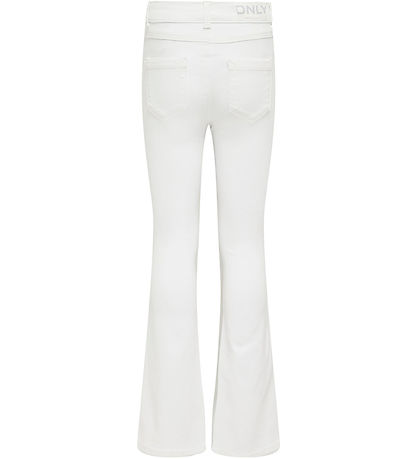 Kids Only Jeans - Noos - KogRoyal Flared - Hvítt