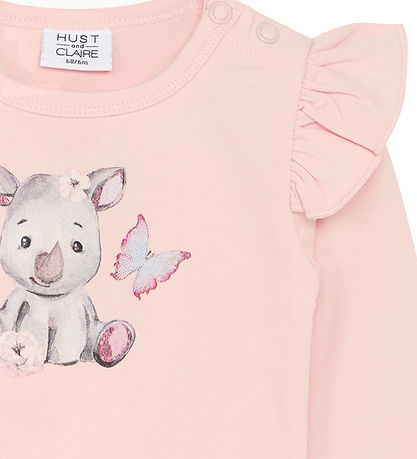 Hust and Claire Romper l/s - Bri - ijzig Roze