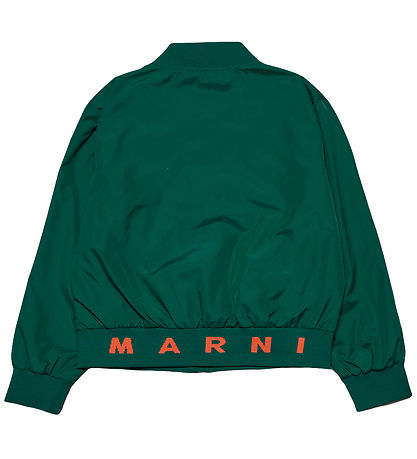 Marni Jacket - Pine Green w. Orange