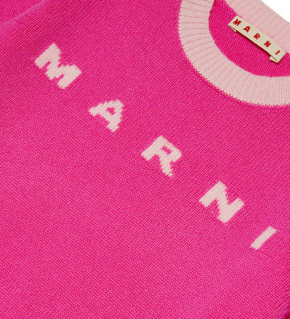 Marni Blouse - Crepped - Wool - Pink w. Pink