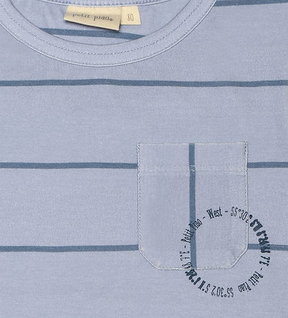 Petit Piao Stuttermabolur - Spring Blue