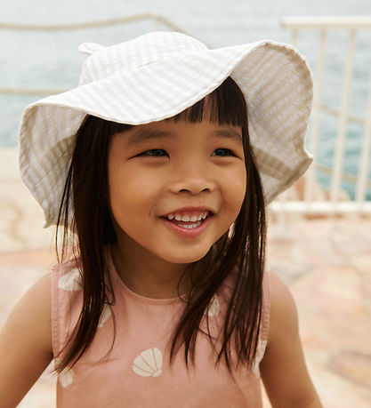 Liewood Sun Hat - Amelia - Stripes Crisp White/Sandy