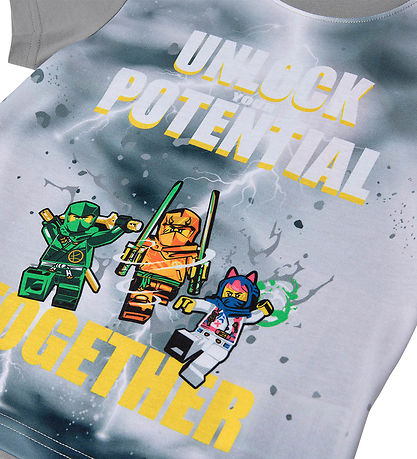 LEGO® Ninjago Stuttermabolur - LWTano - Light Grey