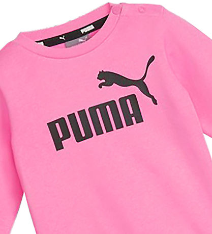 Puma Sweat Set - Minicats ESS Crew Jogger - Fixed Pink
