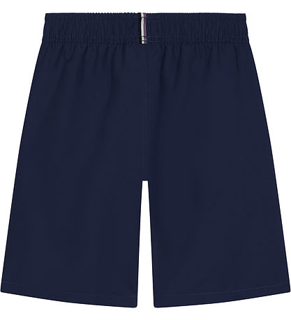 BOSS Swim Trunks - Navy w. White