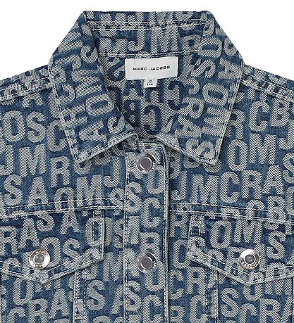 Little Marc Jacobs Jeansjacke - Denim Blue m. Print