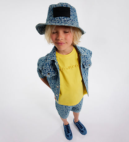 Little Marc Jacobs Jeansjacke - Denim Blue m. Print