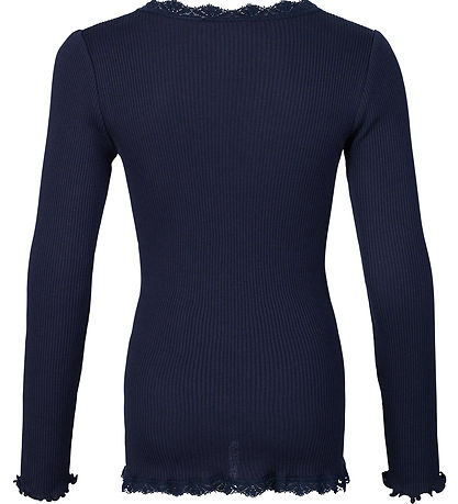 Rosemunde Cardigan - Rib - Seide/Baumwolle - Noos - Navy