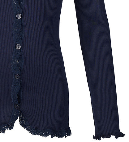 Rosemunde Cardigan - Rib - Seide/Baumwolle - Noos - Navy