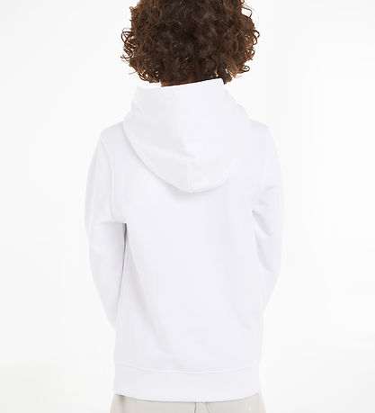 Calvin Klein Kapuzenpullover - Small Monogramm - Bright White