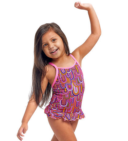 Funkita Swimsuit - Belted Frill - UV50+ - Learn To Flight