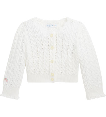 Polo Ralph Lauren Cardigan - Skera - Prjónað - Þilfarsþvottur Wh