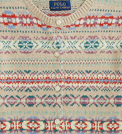 Polo Ralph Lauren Cardigan - Cotton/Wool - Beige/Multicolour