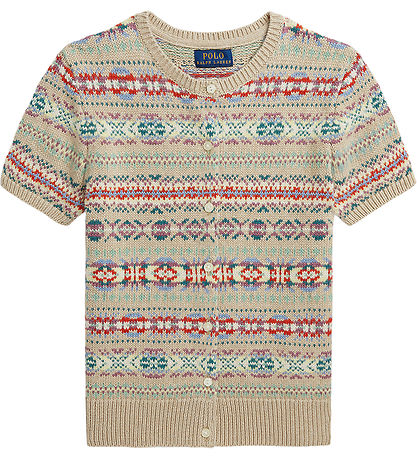 Polo Ralph Lauren Cardigan - Cotton/Wool - Beige/Multicolour