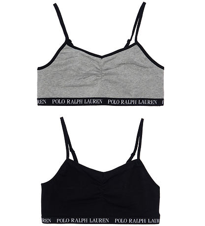 Polo Ralph Lauren Tops - 2er-Pack - Schwarz/Grau Meliert
