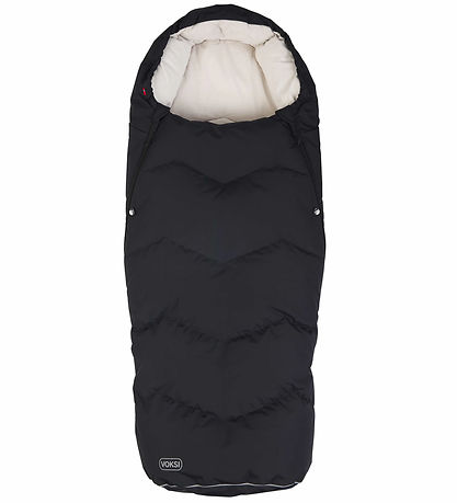 Voksi Fußsack - Urban - 88/115 cm - Schwarz/Creme