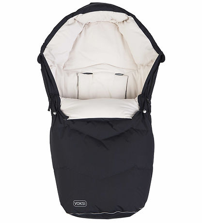 Voksi Fußsack - Urban - 88/115 cm - Schwarz/Creme