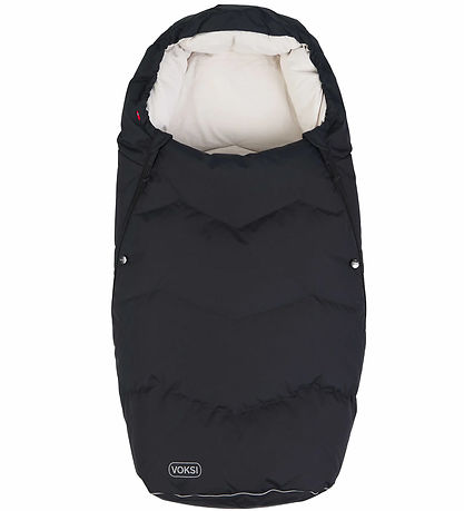 Voksi Fußsack - Urban - 88/115 cm - Schwarz/Creme