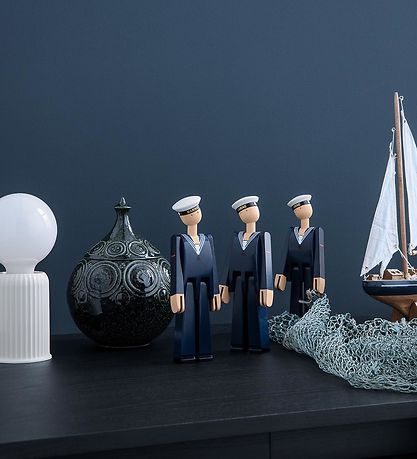 Kay Bojesen Träfigur - Marine - 20,5 cm - Mörk Blå/Vit