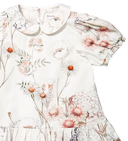 Christina Rohde Kleid - Weiß m. Blumen