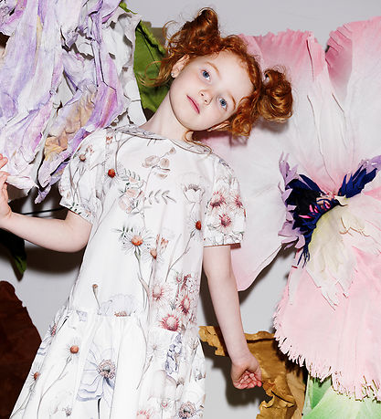 Christina Rohde Kleid - Weiß m. Blumen