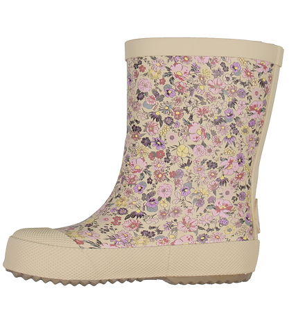 Wheat Rubber Boots - Muddy - Clam Multi Flowers