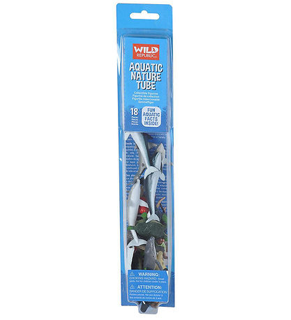 Wild Republic Toy Figurine - Nature Tube Scarf - 18 pcs - Aquati